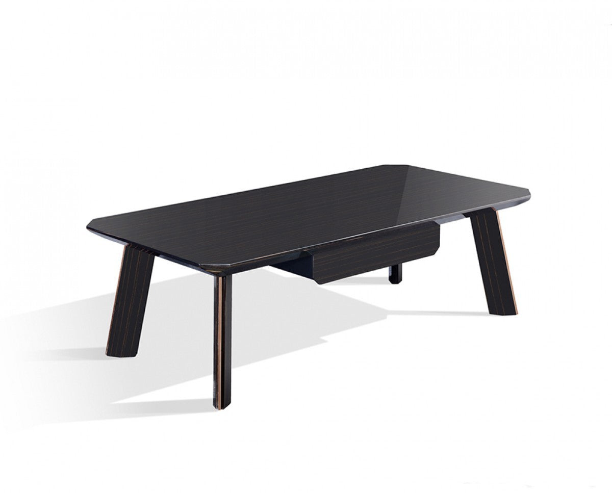 Modern Black & Rose Gold Coffee Table