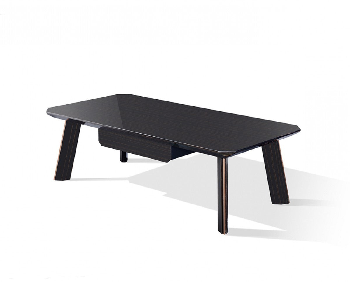 Modern Black & Rose Gold Coffee Table