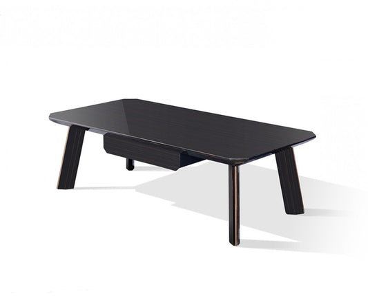 Modern Black & Rose Gold Coffee Table