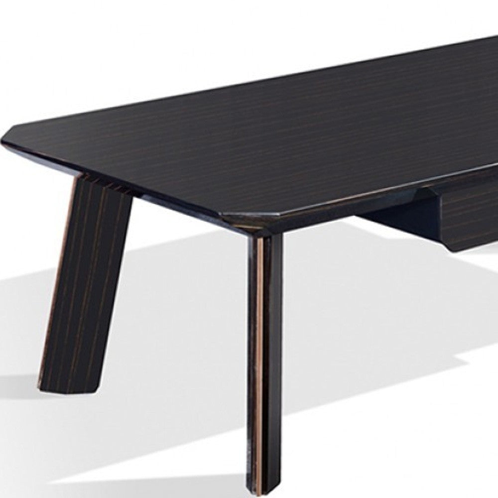 Modern Black & Rose Gold Coffee Table