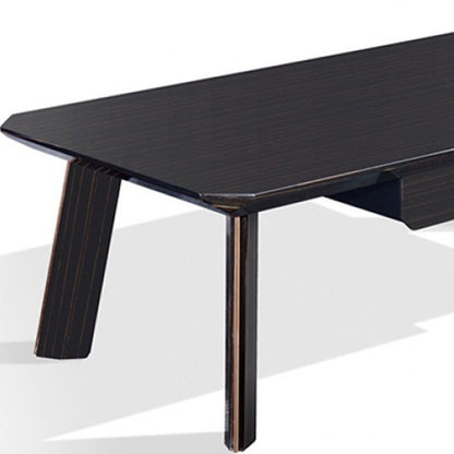 Modern Black & Rose Gold Coffee Table
