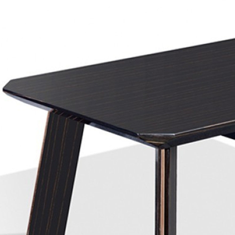 Modern Black & Rose Gold Coffee Table