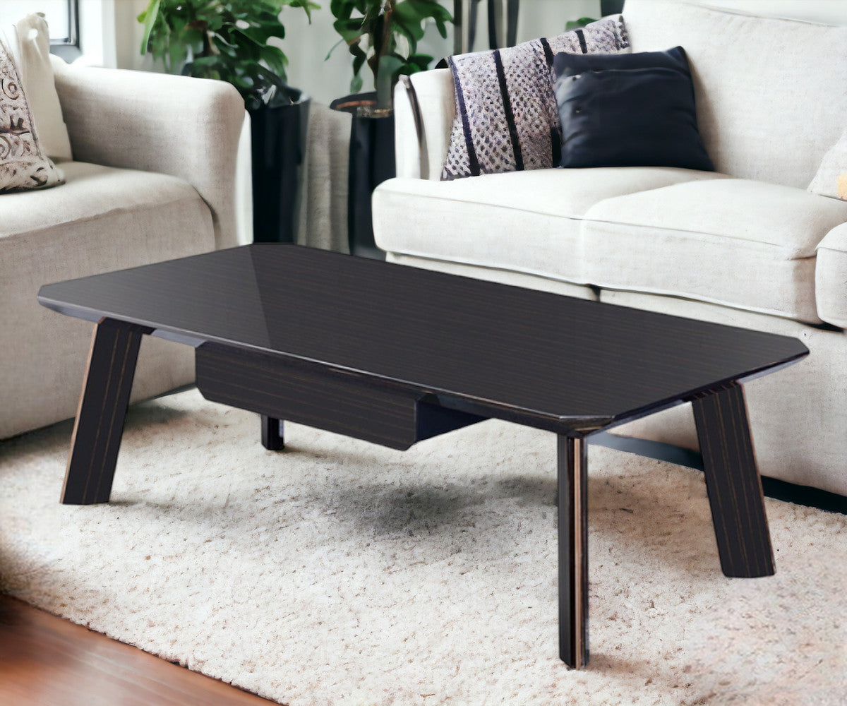 Modern Black & Rose Gold Coffee Table