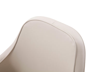 Gray & Champagne Fabric Dining Chair