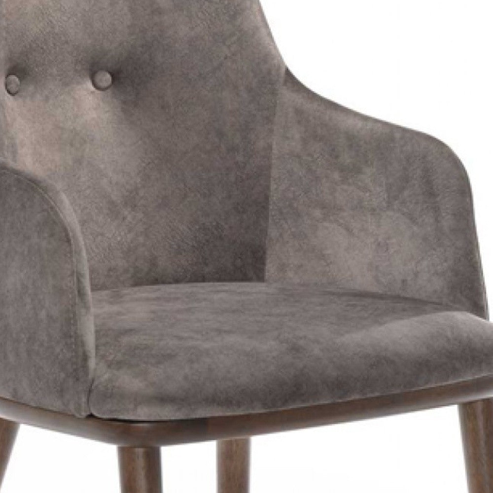 Gray Walnut Modern Dining Chairs - Set of 2
