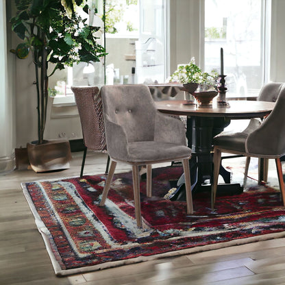 Gray Walnut Modern Dining Chairs - Set of 2