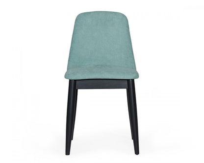 Mint Fabric Dining Chairs - Set of 2