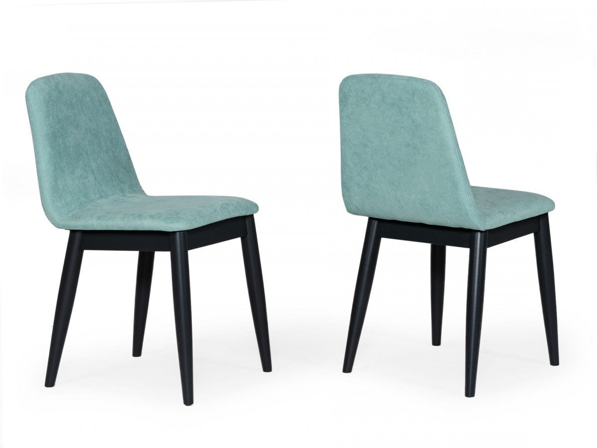 Mint Fabric Dining Chairs - Set of 2