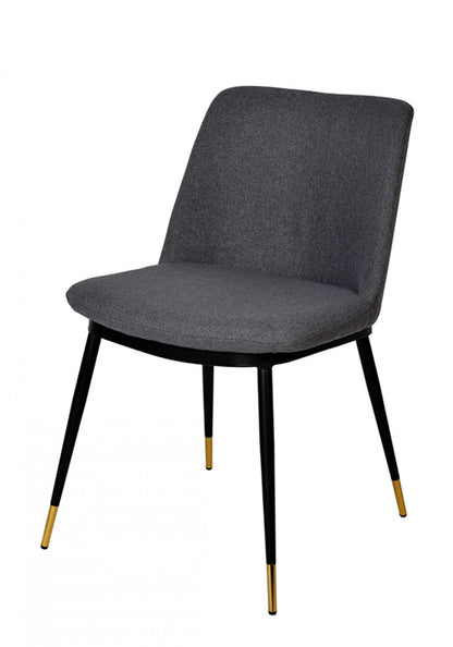 Gray Black Dining Chairs - Set of 2