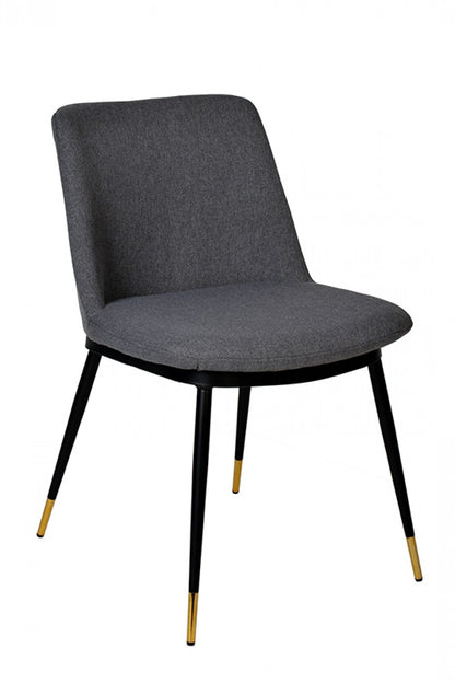 Gray Black Dining Chairs - Set of 2