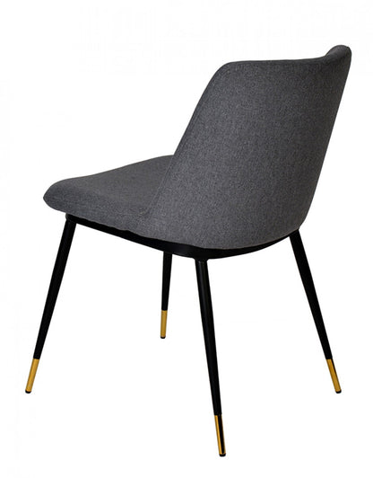 Gray Black Dining Chairs - Set of 2