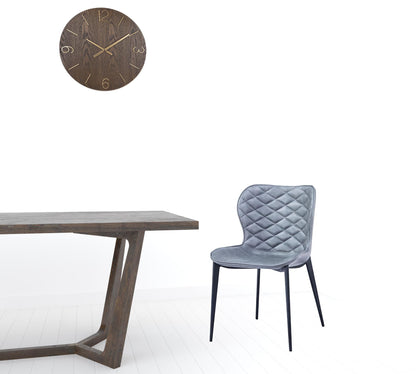 Gray Black Modern Dining Chairs - Set of 2