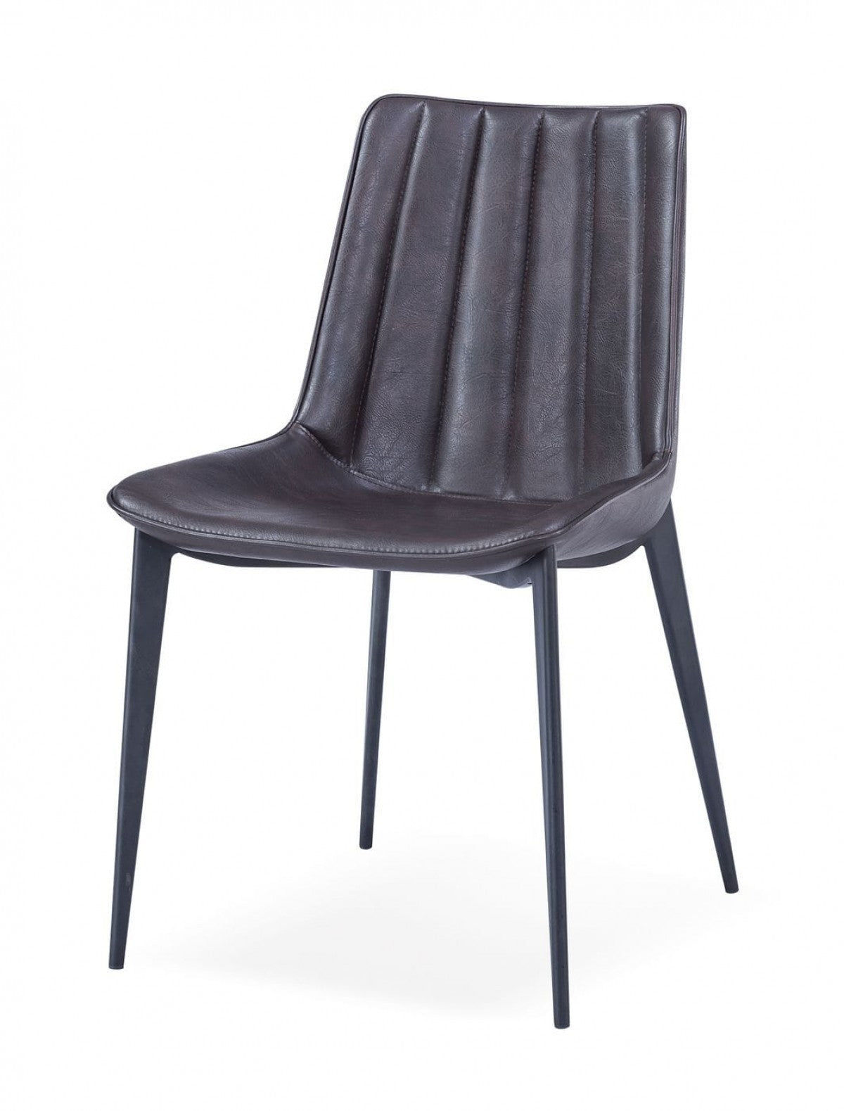 Brown Black Modern Dining Chairs - Set of 2