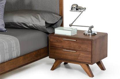 Clancy Solid Wood 2 Drawer Nightstand
