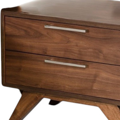 Clancy Solid Wood 2 Drawer Nightstand
