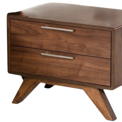 Clancy Solid Wood 2 Drawer Nightstand