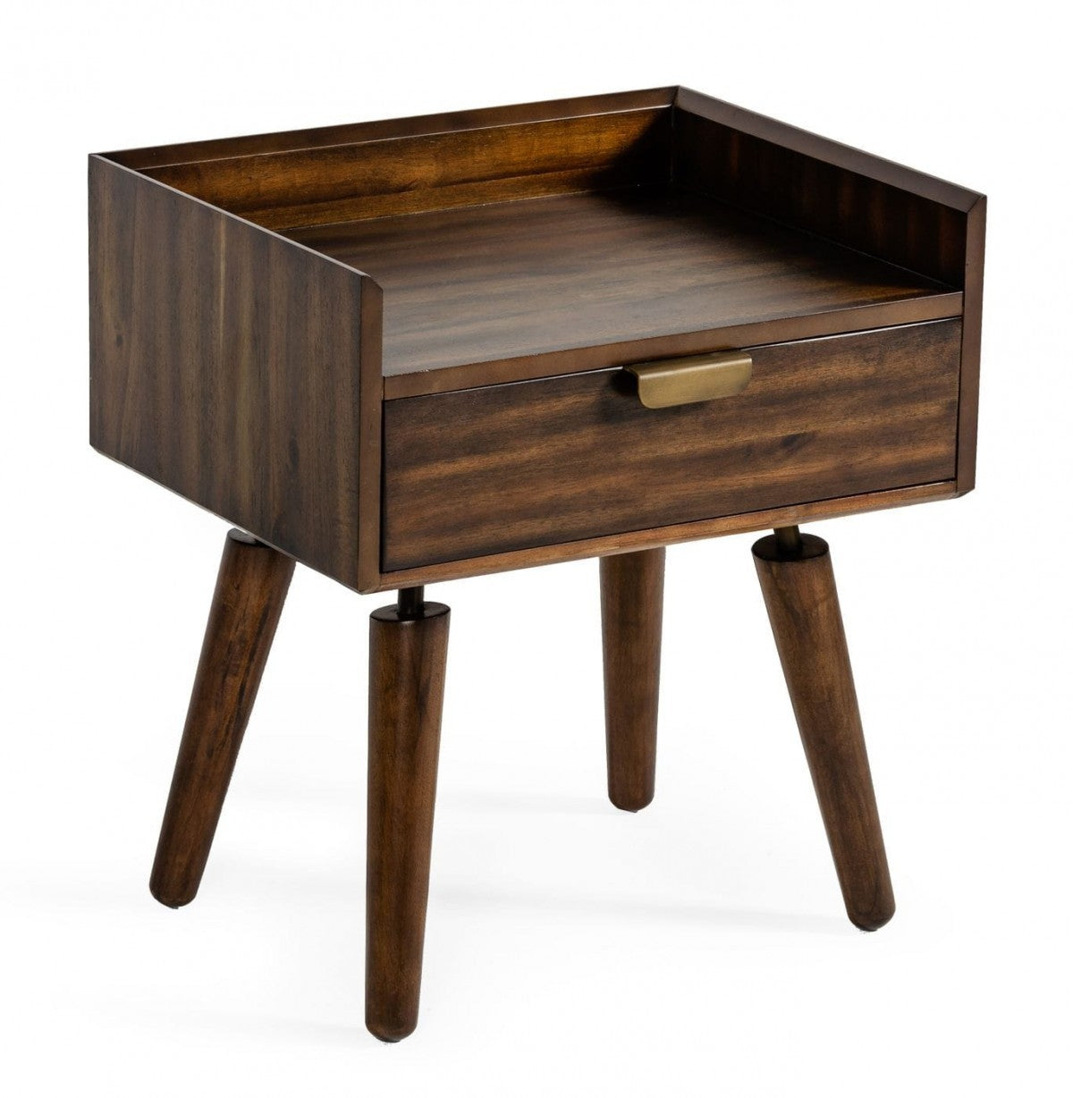 Classic Dark Walnut Acacia Nightstand