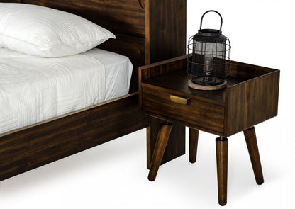 Classic Dark Walnut Acacia Nightstand