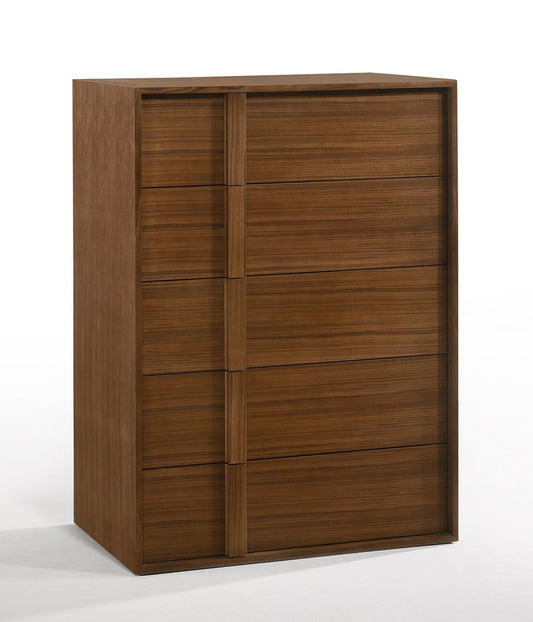 Champagne Wood Mirrored 7-Drawer Triple Dresser