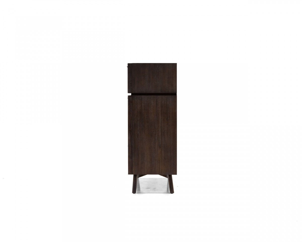 Natural Solid Wood 4-Drawer Chest