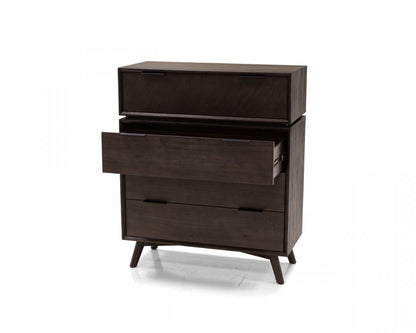 Natural Solid Wood 4-Drawer Chest