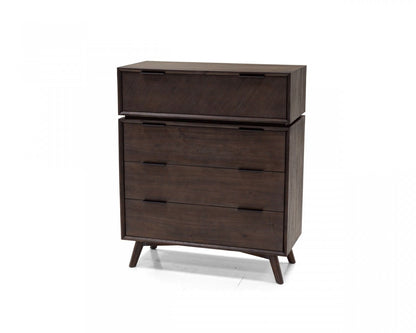 Natural Solid Wood 4-Drawer Chest