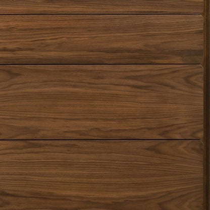 Walnut Solid Wood Five Drawer Chest image 4