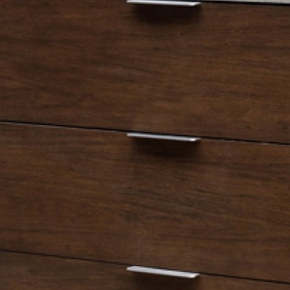 Silver Iron Drawer Combo Dresser