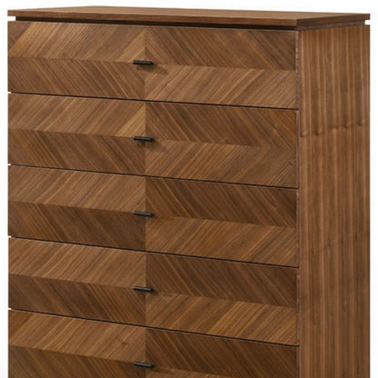 Aged Gray Solid Wood 3-Drawer Gentleman's Chest