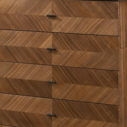 Aged Gray Solid Wood 3-Drawer Gentleman's Chest