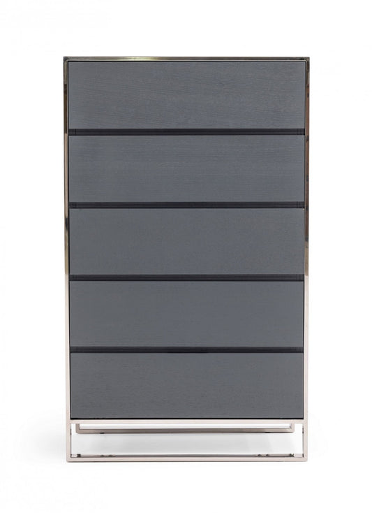 Brown Solid Wood 6-Drawer Double Dresser