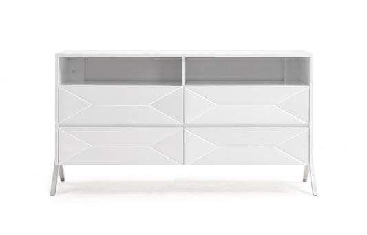 Brown Solid Wood 9-Drawer Double Dresser