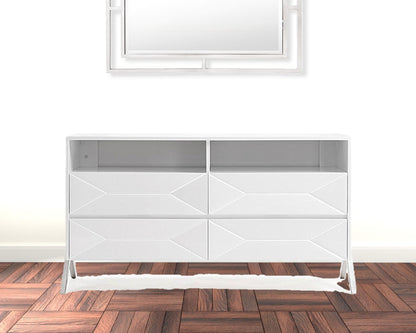 Brown Solid Wood 9-Drawer Double Dresser