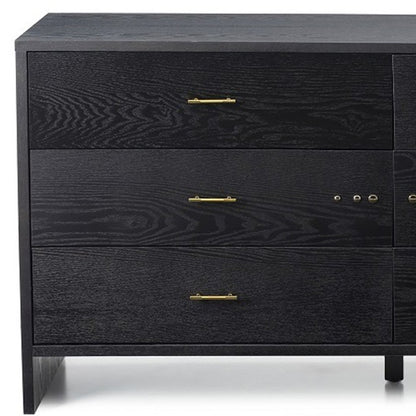 Gray Wash Solid Wood 7-Drawer Triple Dresser