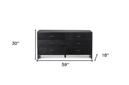 Gray Wash Solid Wood 7-Drawer Triple Dresser