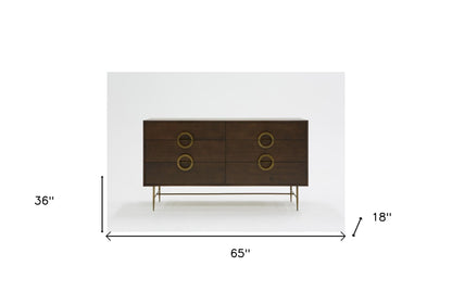 White Wash Solid Wood 7-Drawer Dresser