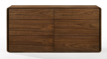 Beige 6-Drawer Double Dresser