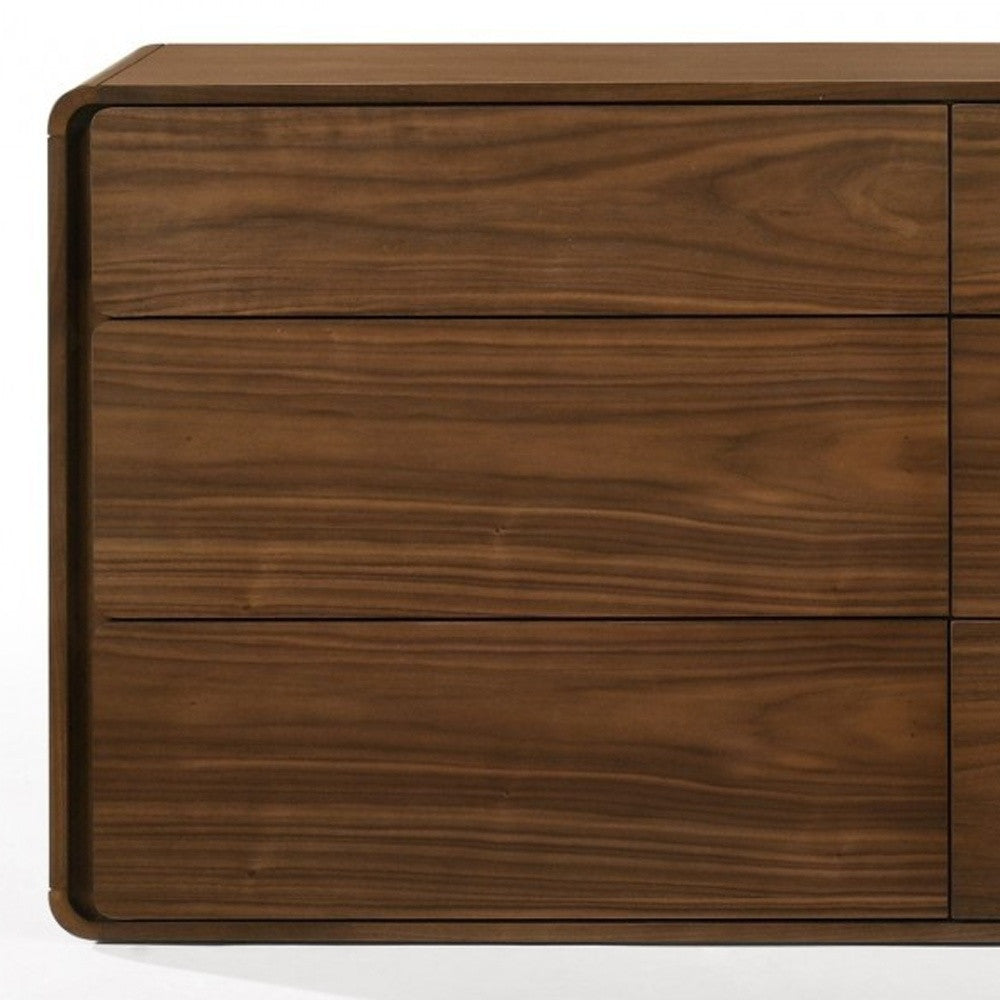 Beige 6-Drawer Double Dresser