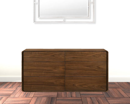 Beige 6-Drawer Double Dresser