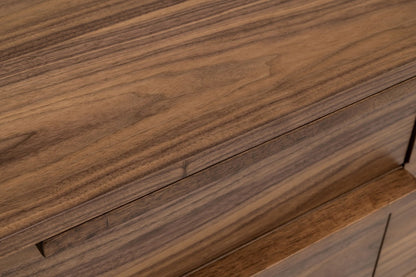 Walnut Manufactured Wood Six Drawer Double Dresser image 6