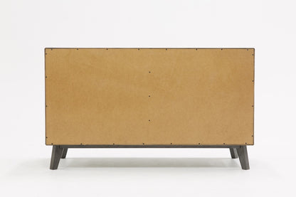 Grey Wash Solid Wood Six Drawer Double Dresser image 4