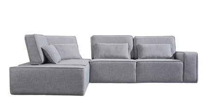 Light Gray Modular L Shaped 4 Piece Sectional
