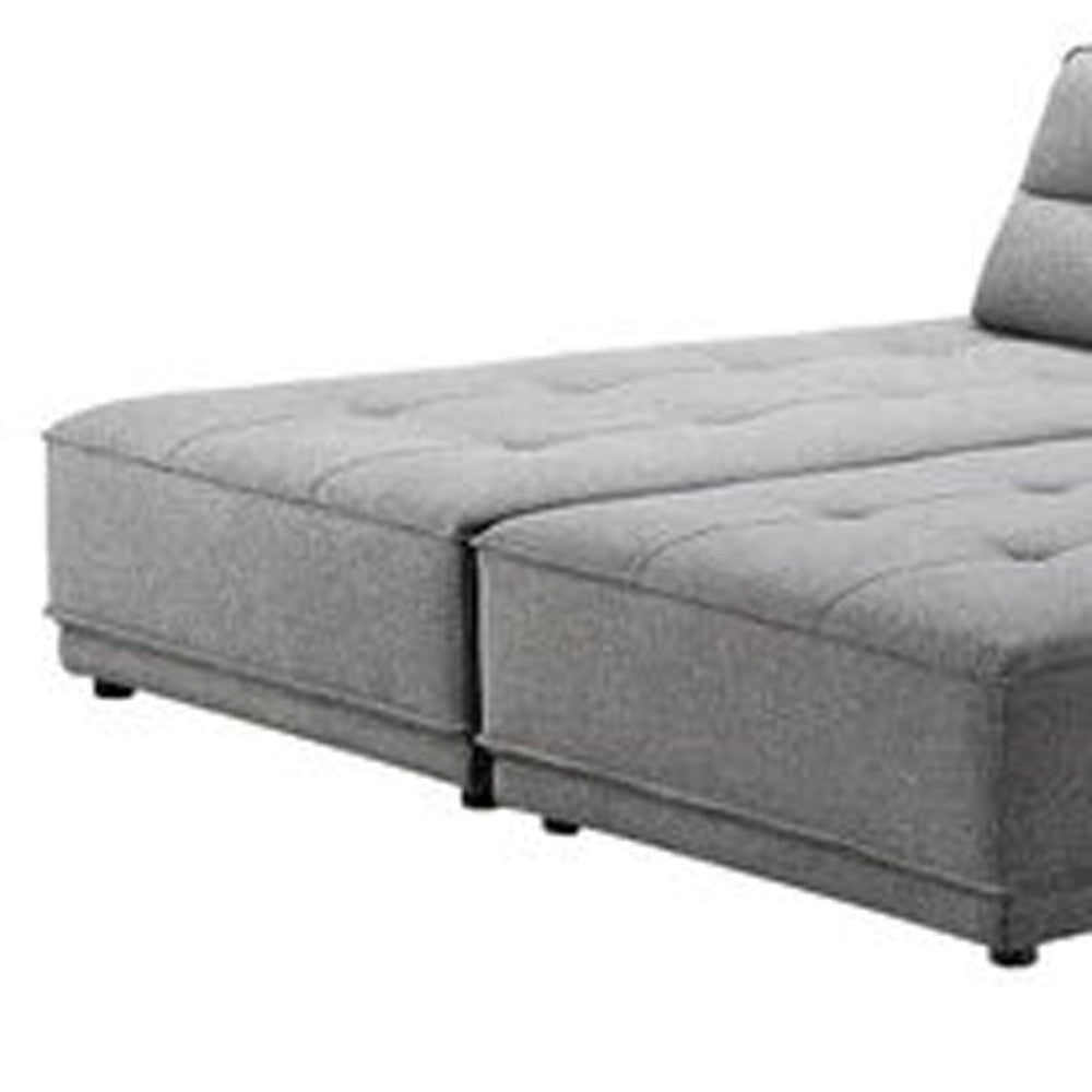 Gray L Shaped 2 Piece Sectional