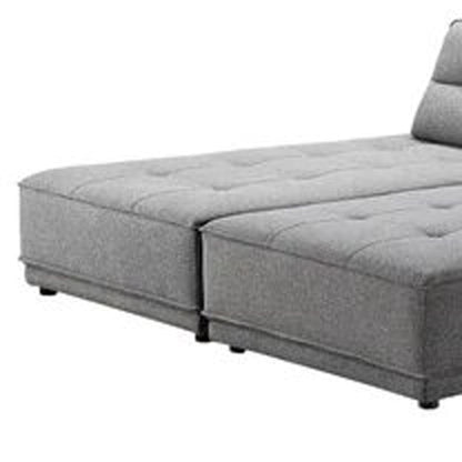 Gray L Shaped 2 Piece Sectional
