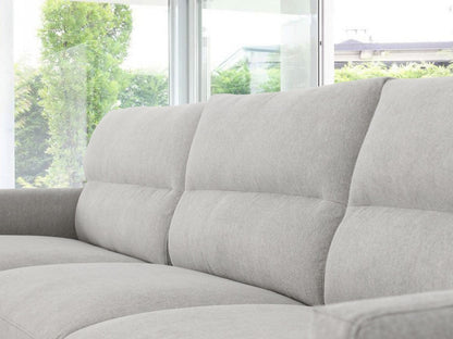 Contemporary Dove Gray Squared Edge Left Facing Sectional
