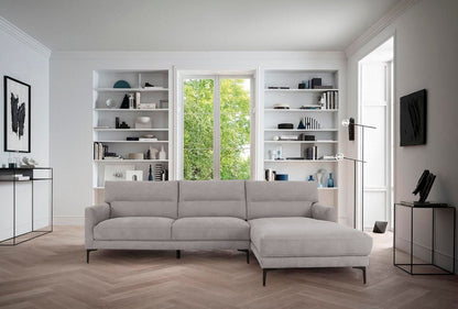 Gray L Shaped 2 Piece Sectional