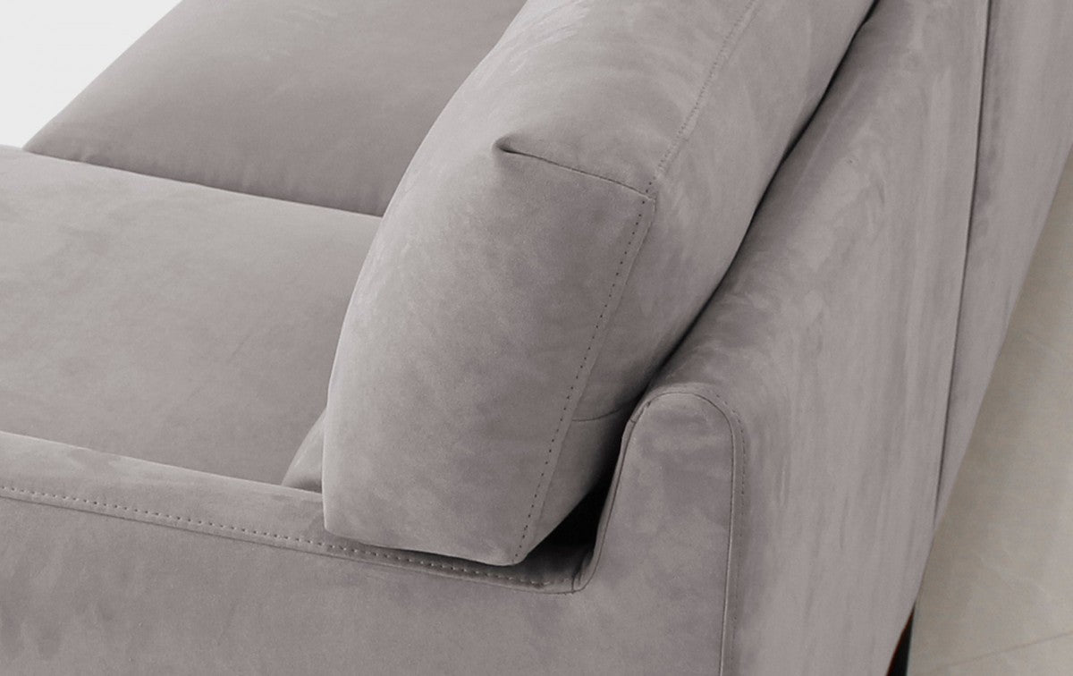 Gray L Shaped 2 Piece Sectional