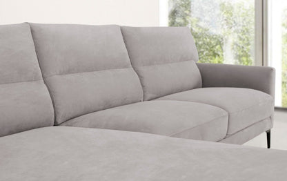 Gray L Shaped 2 Piece Sectional