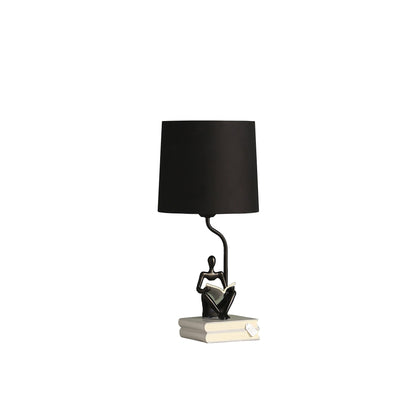 Black Table Lamp w/ Black Shade