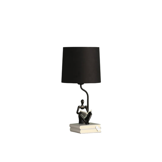 Black Table Lamp w/ Black Shade